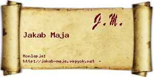 Jakab Maja névjegykártya